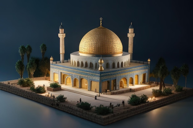 miniature mosque model