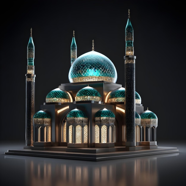 Miniature Mosque Stained Glass