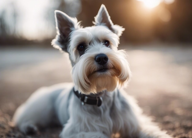 A Miniature schnauzer