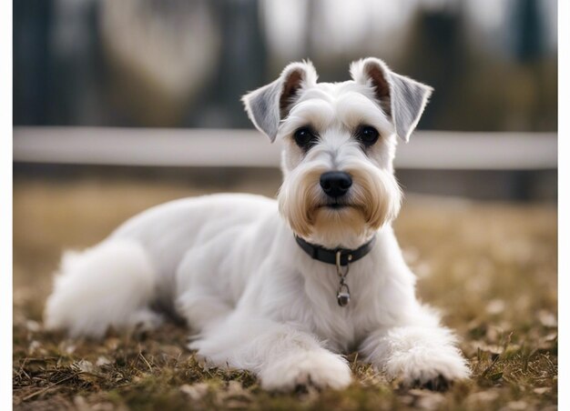 Foto uno schnauzer in miniatura