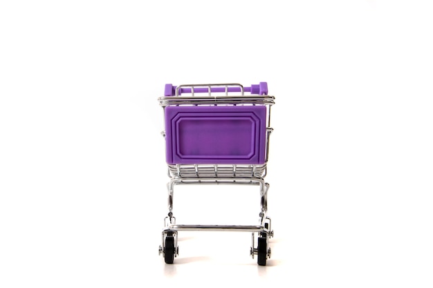 Photo miniature shopping cart