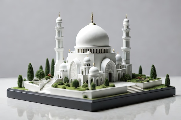 miniature simple mosque photograpy