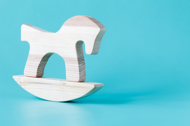 Miniature wooden rocking horse