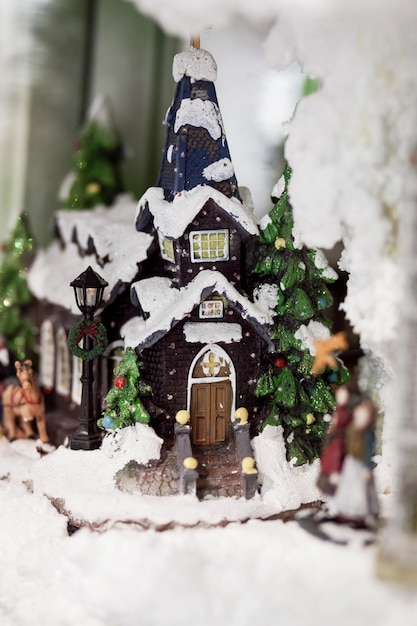 Miniaturen van het kerstdorp
