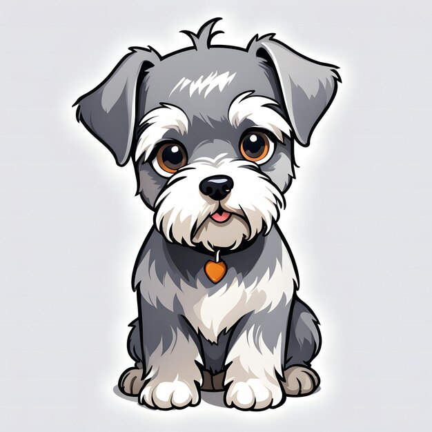 Miniatuur Schnauzer hond