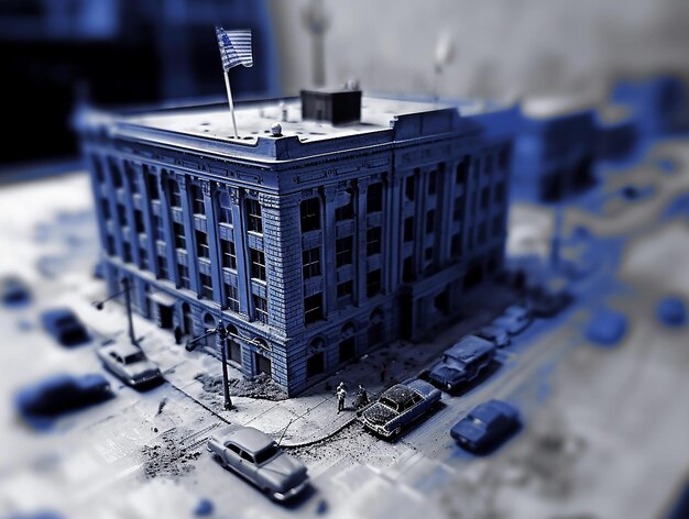 miniatuur stadsstraatbeeld