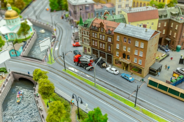 Foto miniatuur wereld, close-up