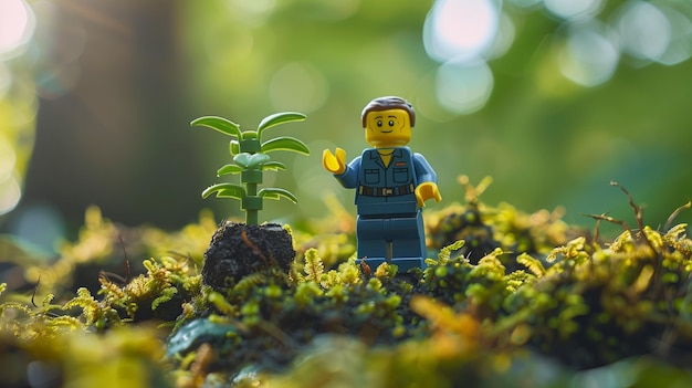 minifigures healing and saving the earth