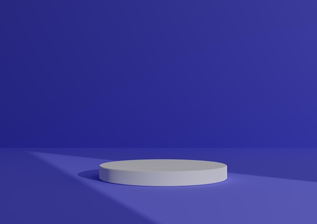 Minimaal 3D-compositiecilinderpodium of standaard op abstracte schaduwachtergrond voor productweergave