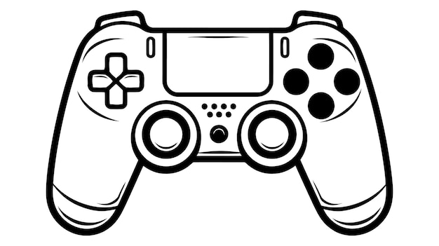 Foto minimaal gaming symbool stream moderne games wireless controller icon vector illustratie