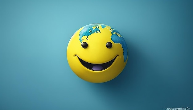 Minimaal World Smile Day posterontwerp