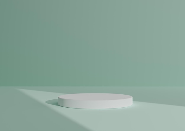 minimal 3d composition cylinder podium or stand on abstract shadow background for product display