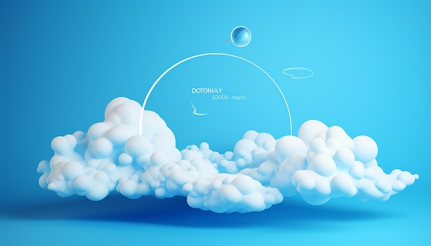 minimal 3D world ozone day poster design