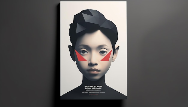 Photo minimal 3d youth pledge sumpah pemuda poster design