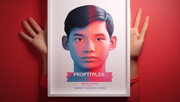 Minimal 3D Youth Pledge Sumpah Pemuda posterontwerp