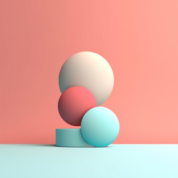 Minimal Abstract Background of Pastel Tone