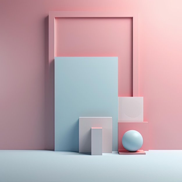 Minimal Abstract Background of Pastel Tone