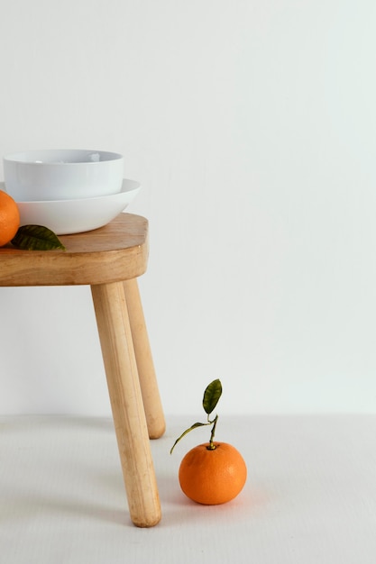 Photo minimal abstract concept tangerine
