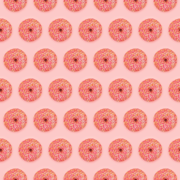 Minimal background donut fashion creative art