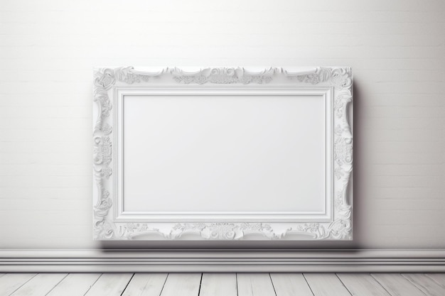 Minimal blank empty frame mockups