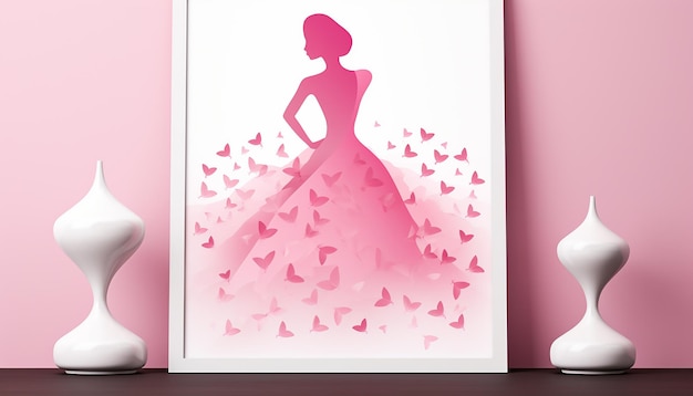 Minimal Breast cancer awareness month poster design