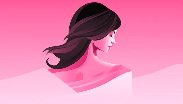 Minimal Breast cancer awareness month poster design