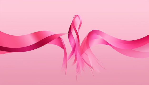 最小限の乳がん啓発月間ポスター デザイン