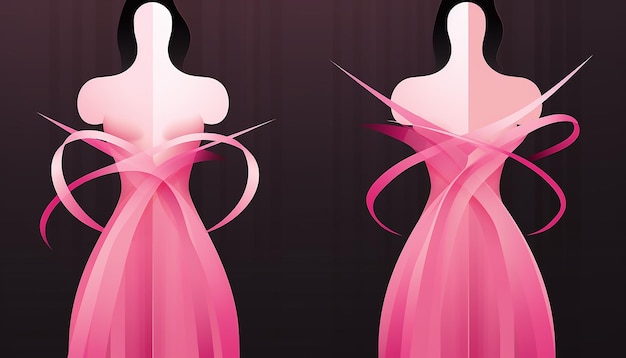 Minimal Breast cancer awareness month poster design