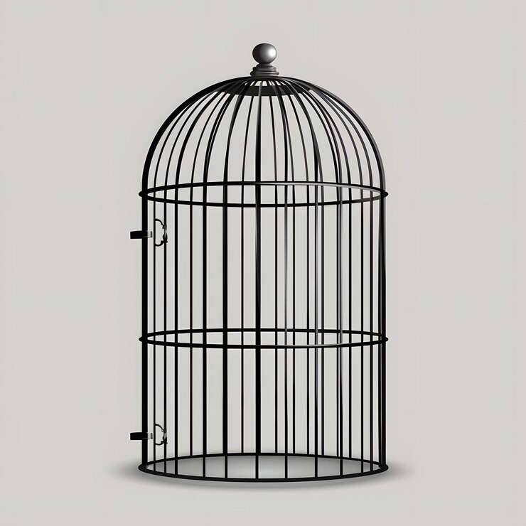 Photo minimal cage structure illustration ai generative