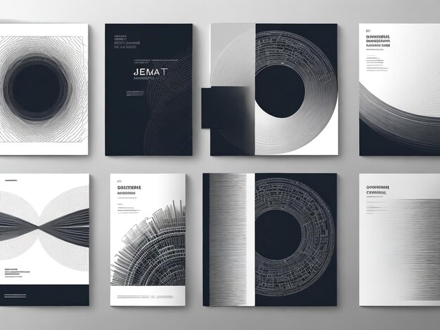 Photo minimal covers design template