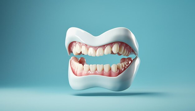 Minimal and creative Dental commercial photography for advertisement