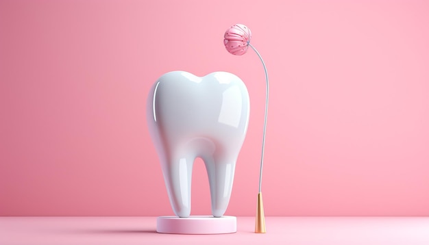 Minimal and creative Dental commercial photography for advertisement