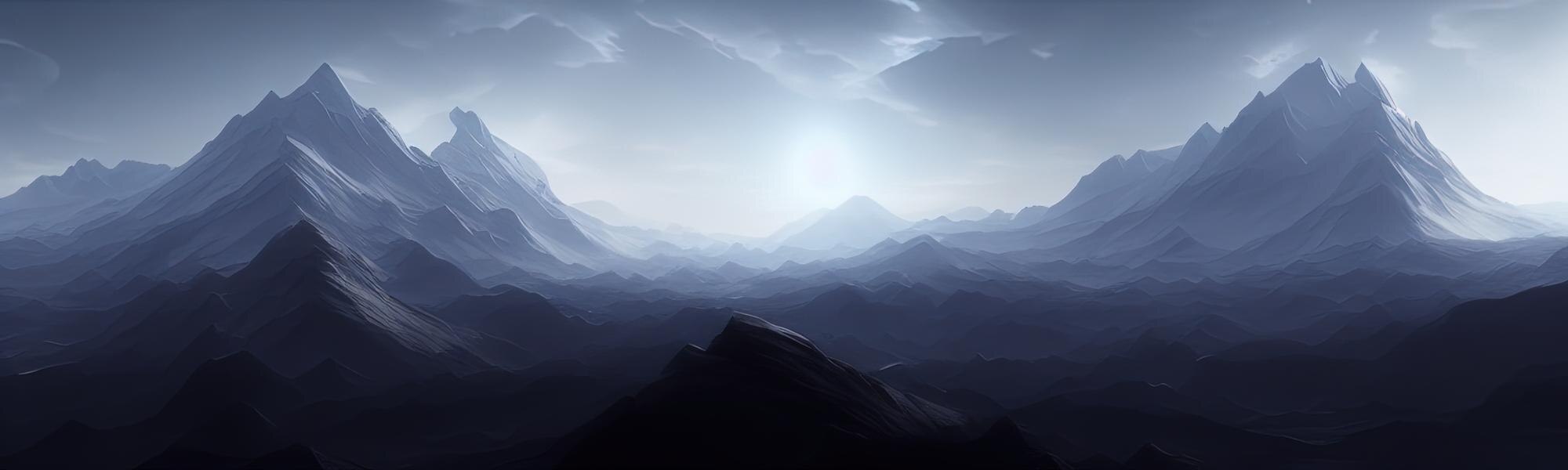 Simple Mountain Background