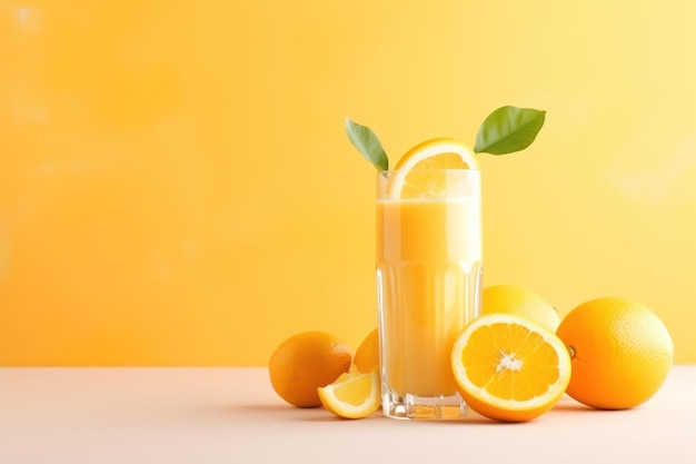 Minimal detox diet concept summer vitamin drinks citrus fruits and orange juice