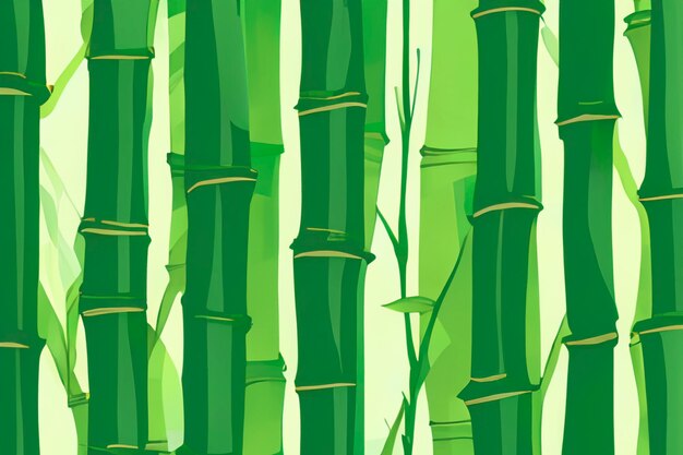 minimal digital art regular pattern nature bamboo 3