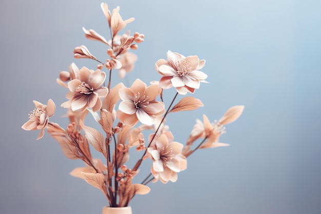 minimal dried flower pastel colors