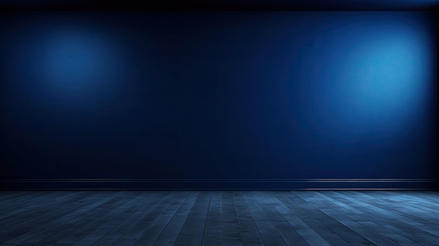 Minimal empty blue background