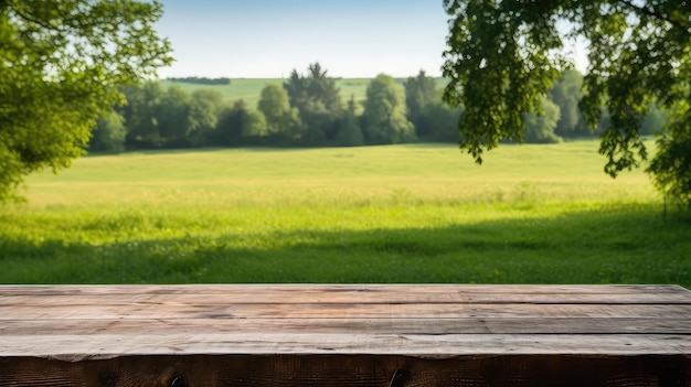 Minimal empty table background