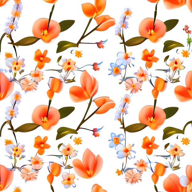 A Minimal Floral Flowers Background Peach colours Floral theme