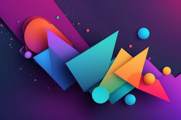 Minimal geometric background Dynamic shapes composition Eps10 vector