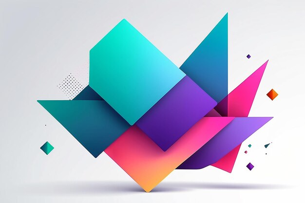 Minimal geometric background Dynamic shapes composition Eps10 vector