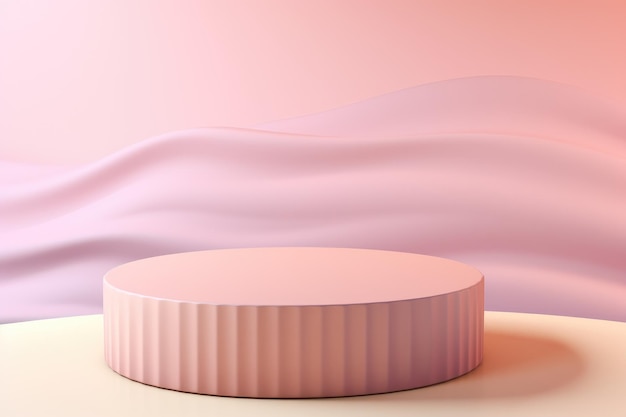 Minimal geometric podium the perfect background for beauty cosmetic product showcase