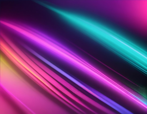 Photo minimal glowing neon colors grainy gradient waves