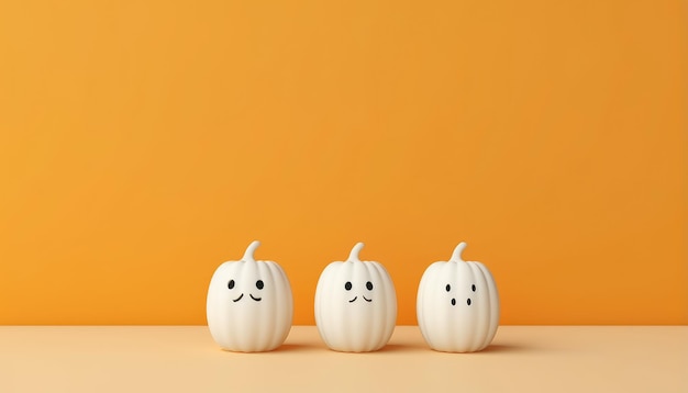 Minimal halloween background with copy space for text