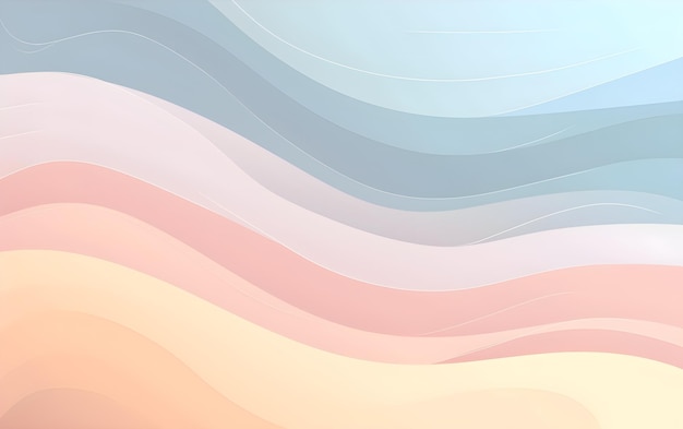 Photo minimal hand drawn gradient background in pastel color vector illustration