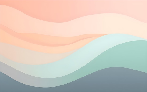 Photo minimal hand drawn gradient background in pastel color vector illustration