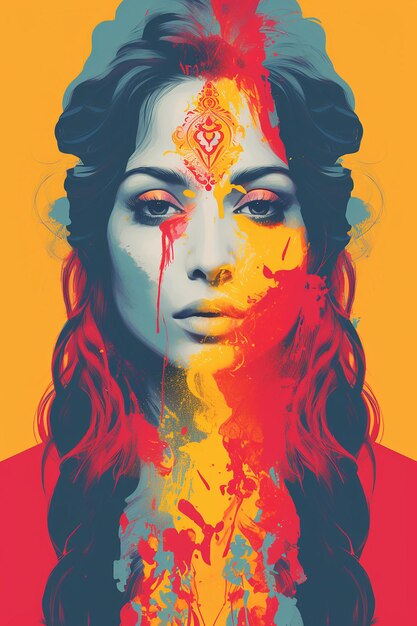 minimalist poster holi