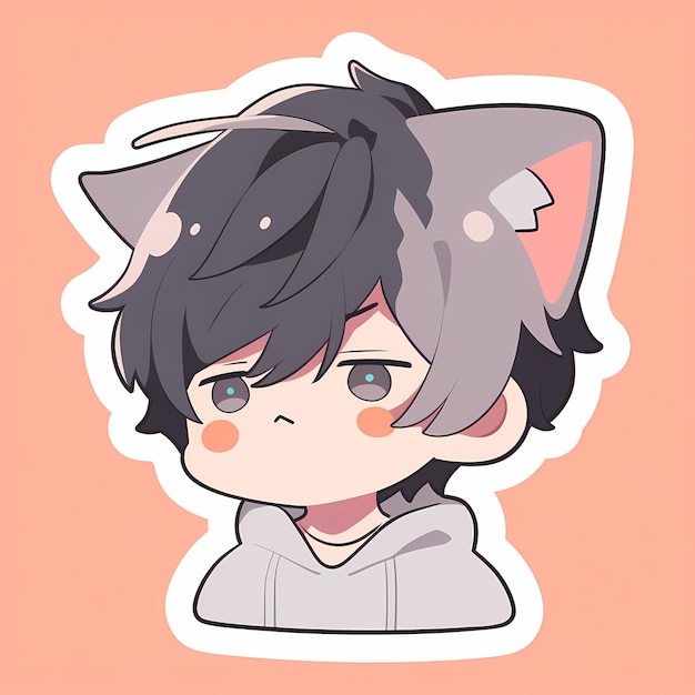 Kawaii cute chibi boy