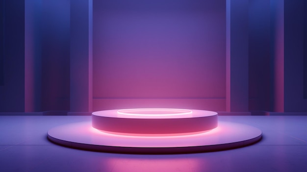 minimal light podium