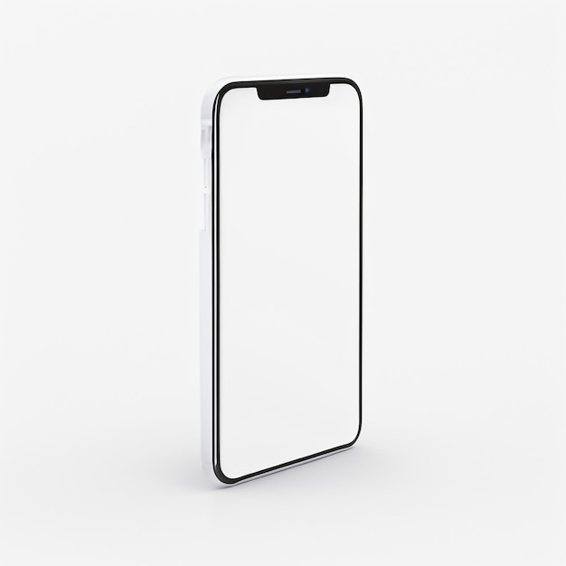 minimal mobile phone base for mockup on white background